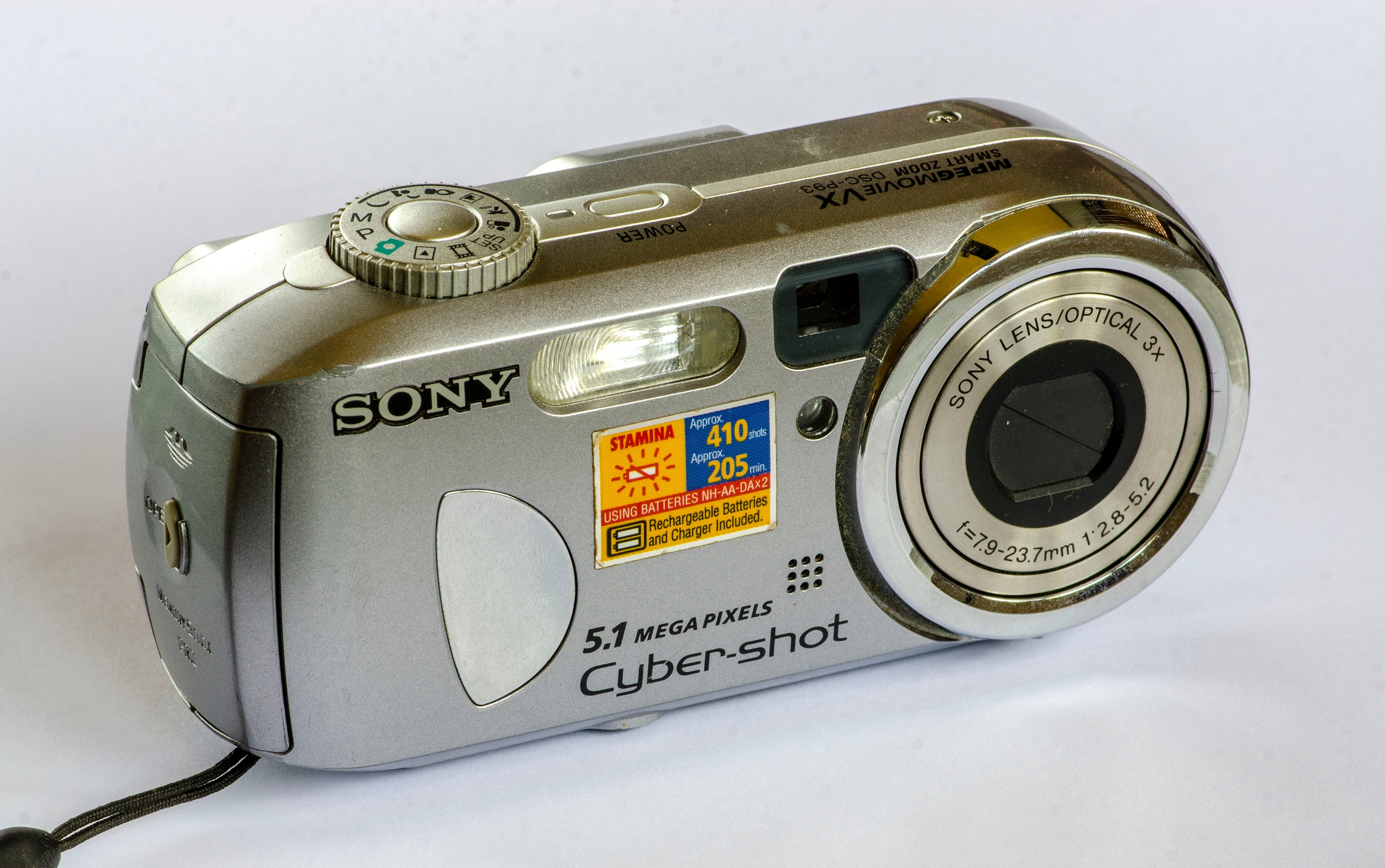 Sony Cyber-shot P93A compact camera front view