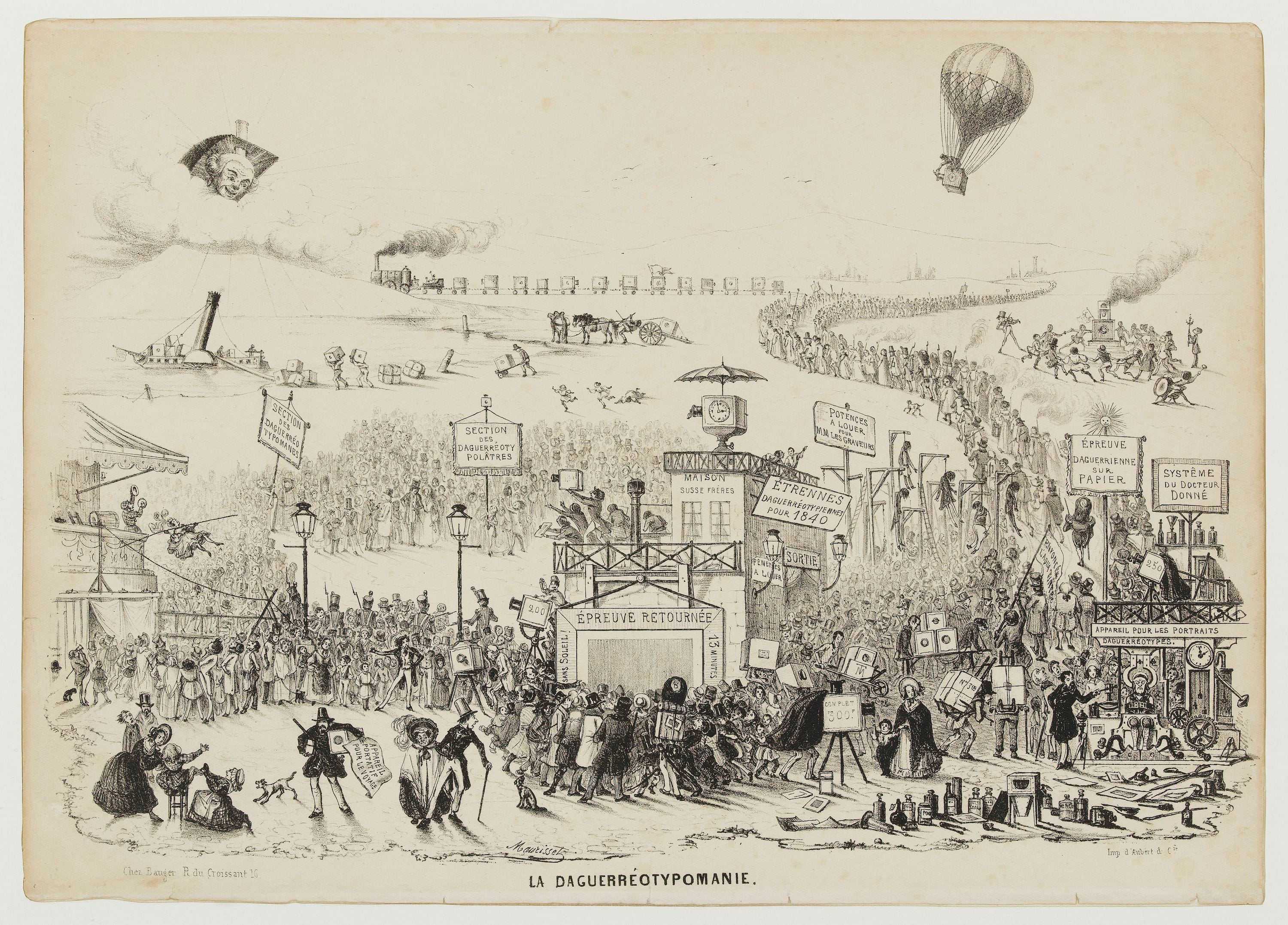 Théodore Maurisset, La Daguerréotypomanie, 1839