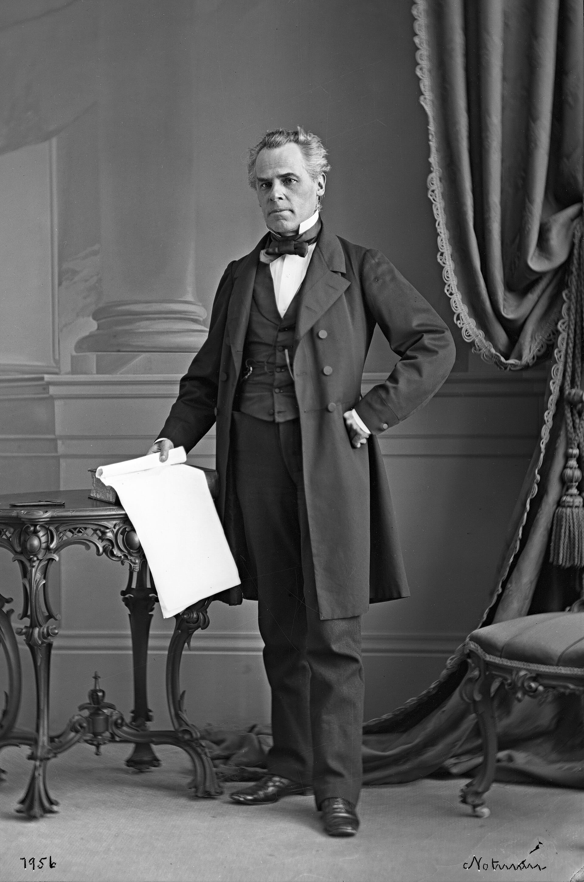 Mokri kolodijski negativ na staklenoj ploči Williama Notmana iz 1863.